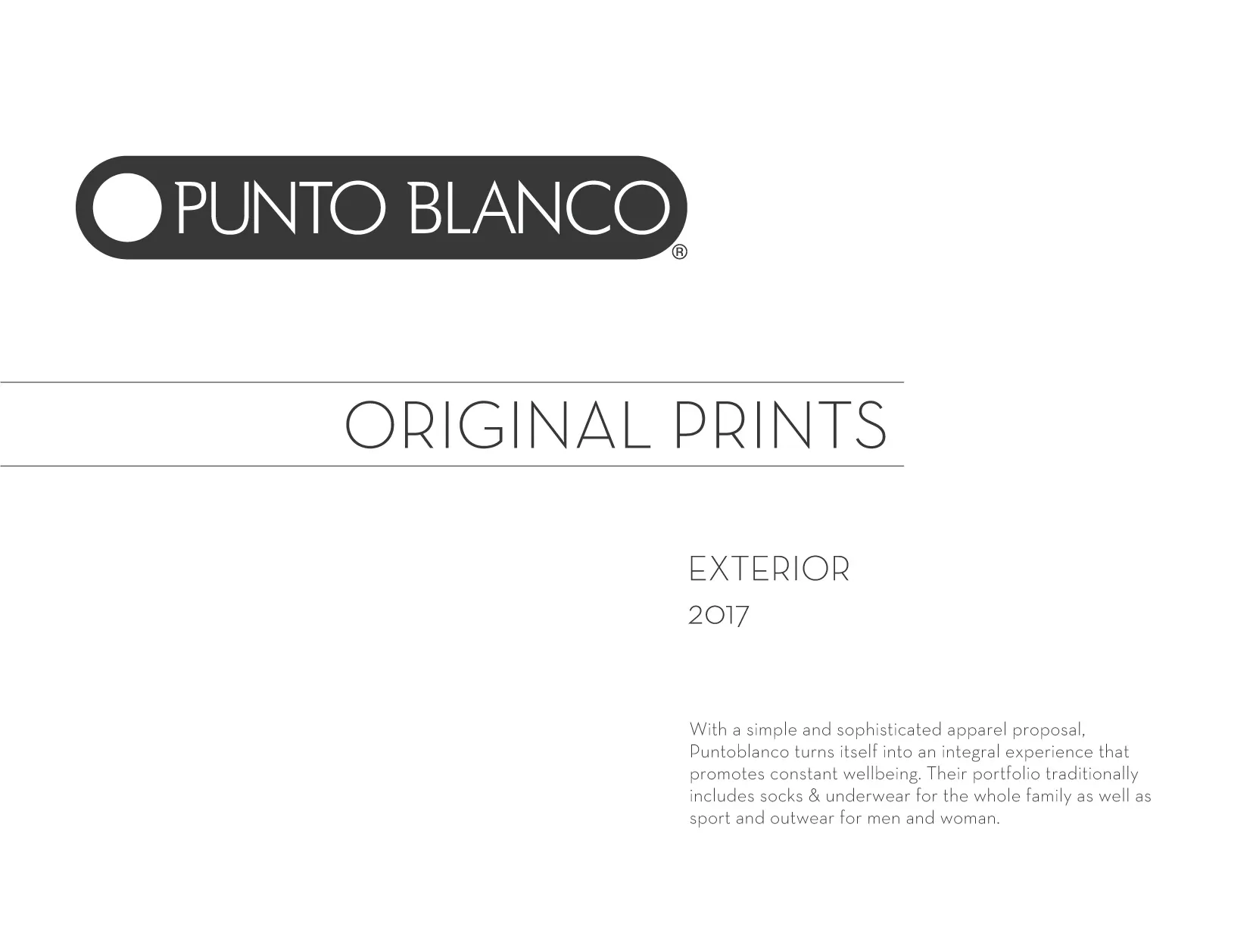 PuntoBlanco Outerwear 2017 project image